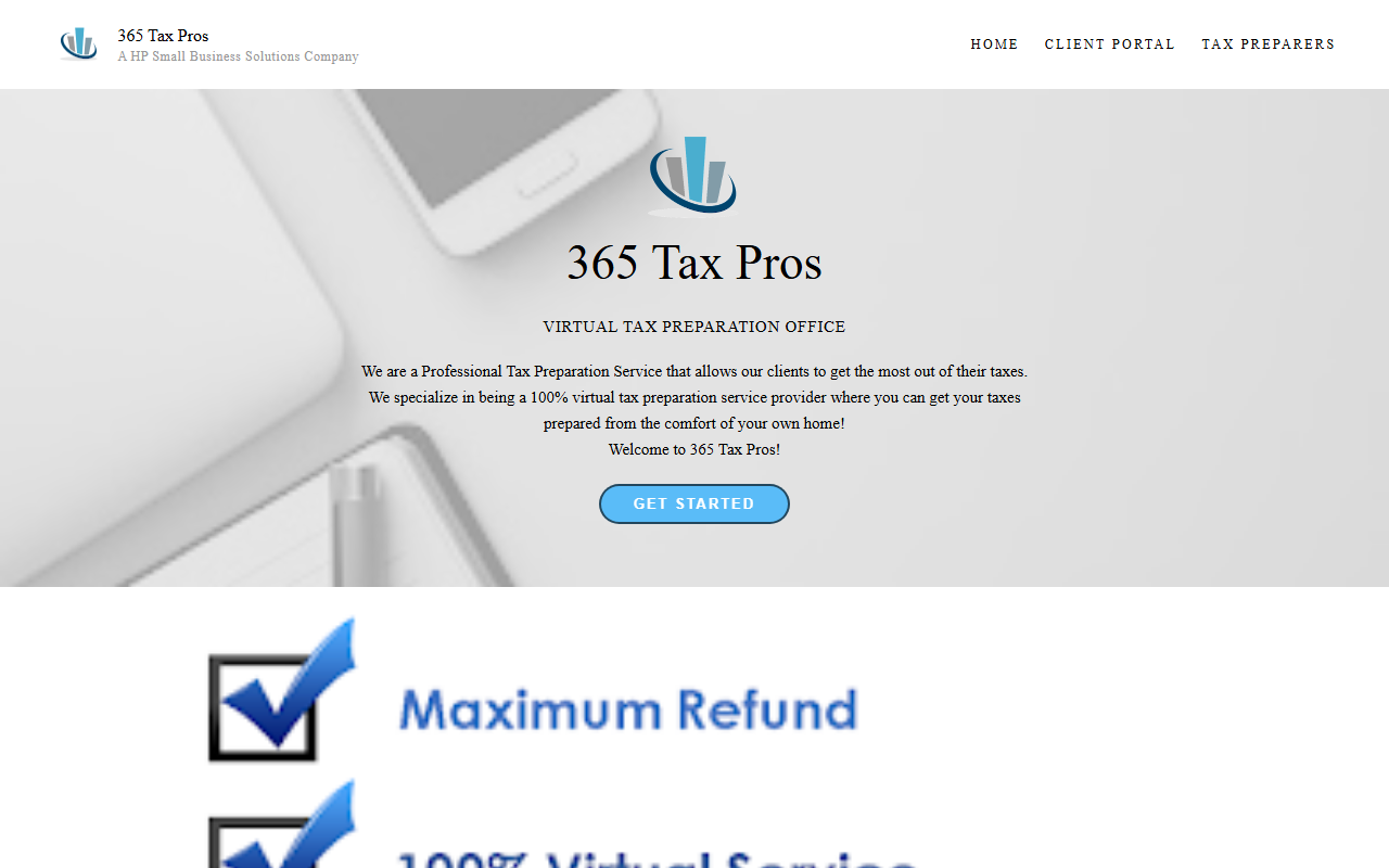 365taxpros.com screenshot