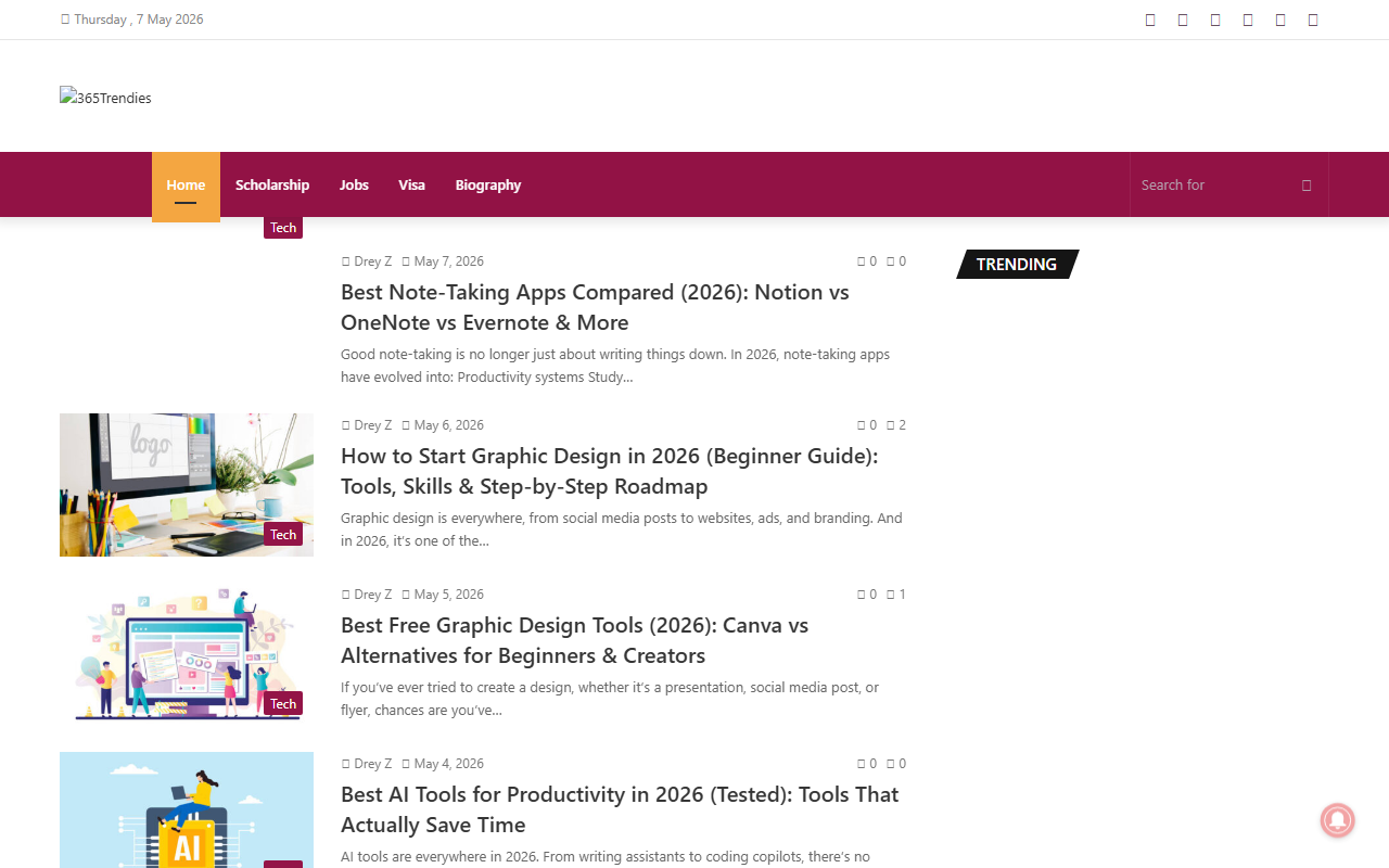 365trendies.com screenshot