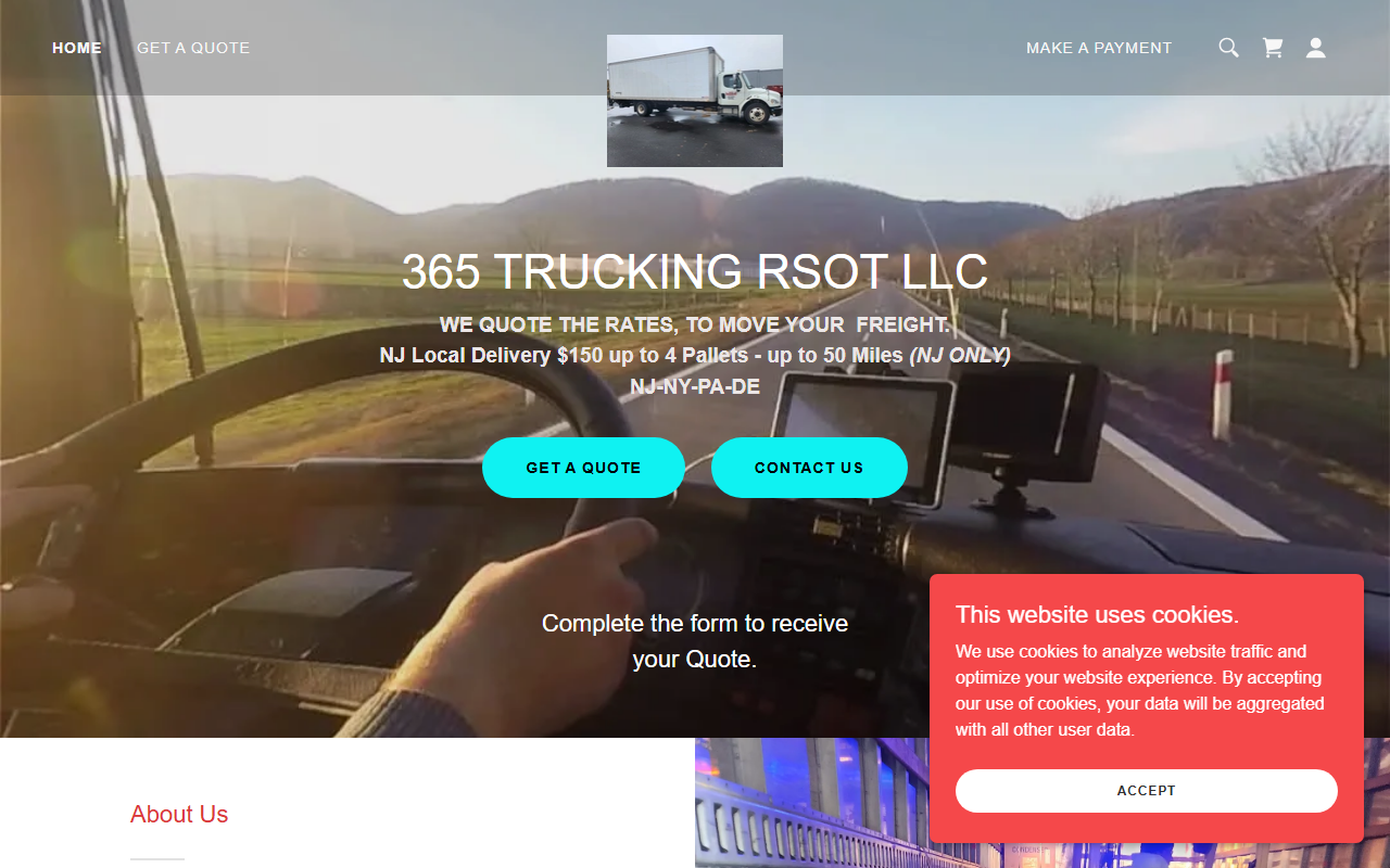365truckingrsot.com screenshot