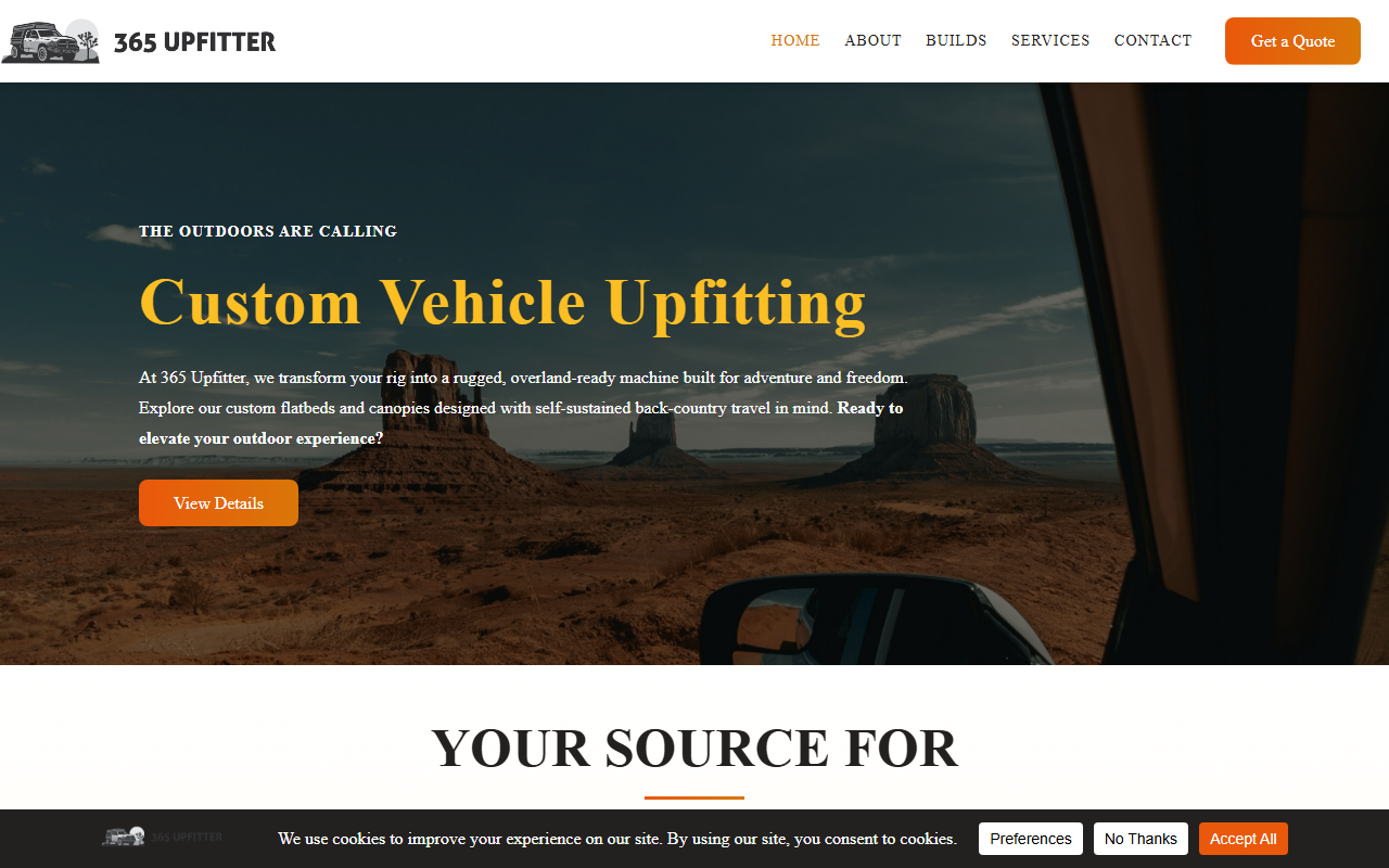 365upfitter.com screenshot