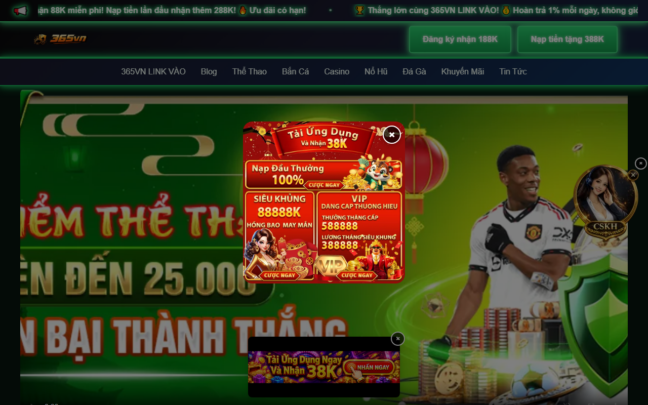 365vnlinkbet.com screenshot