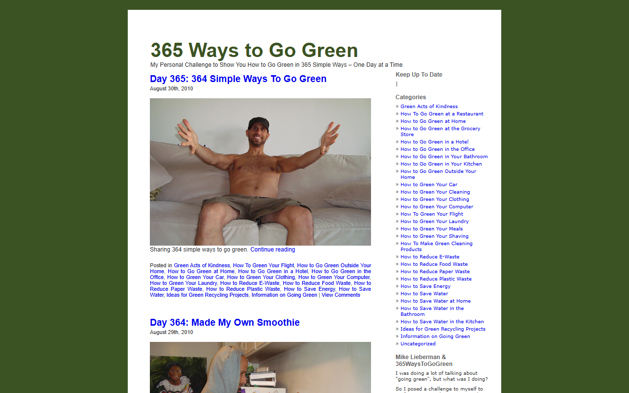 365waystogogreen.com screenshot