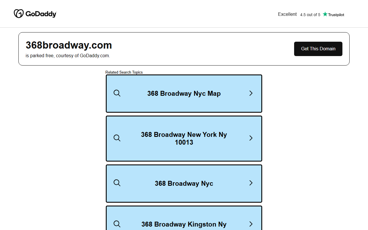 368broadway.com screenshot