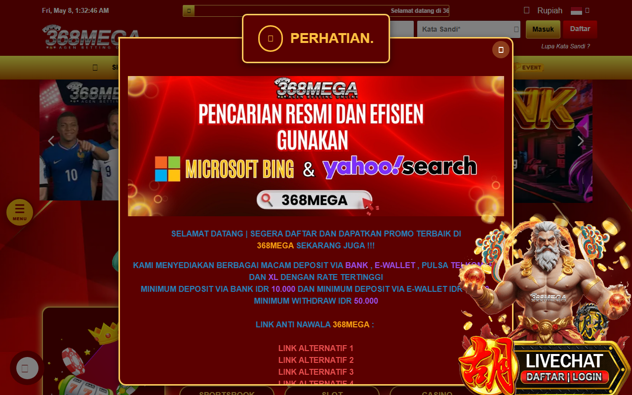 368mega-link.com screenshot