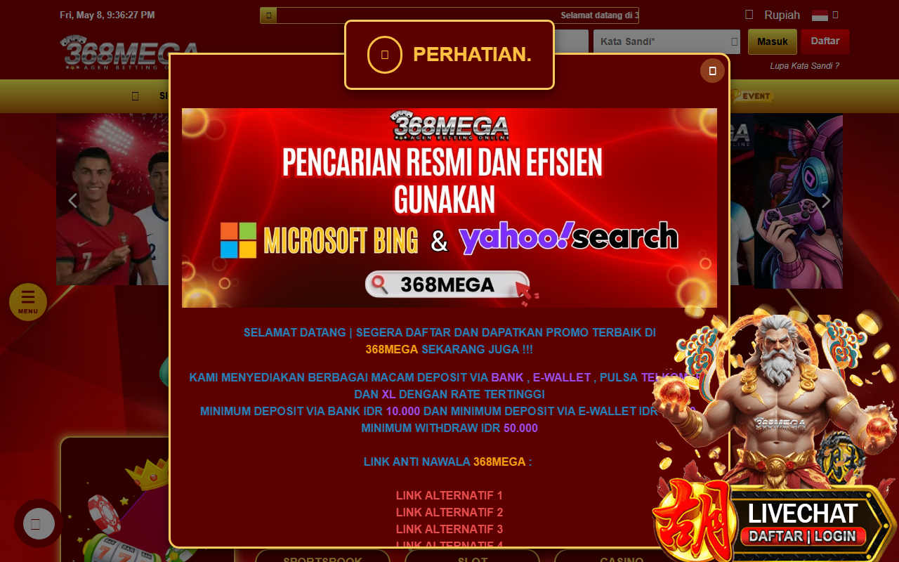 368mega-pastiok.com screenshot