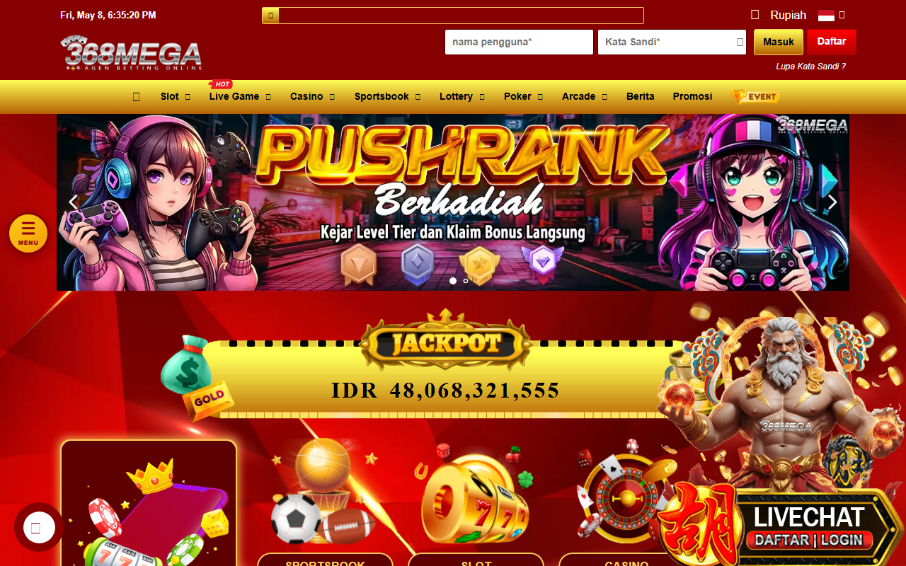 368mega-pgsoft.com screenshot