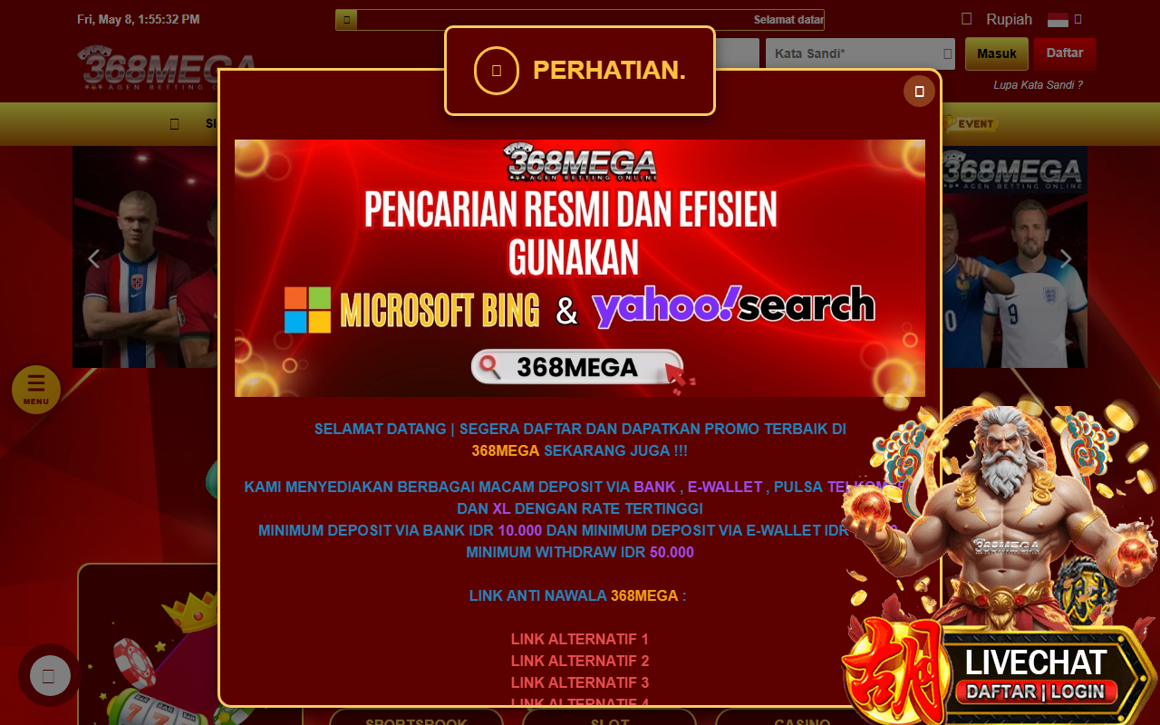 368megachamp.com screenshot