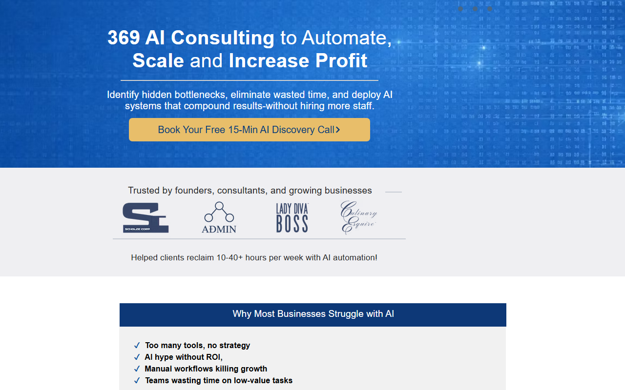 369aiconsultants.com screenshot