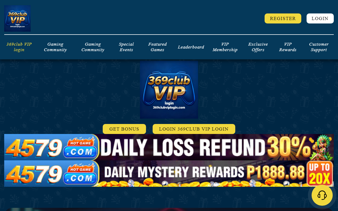 369clubviplogin.com screenshot