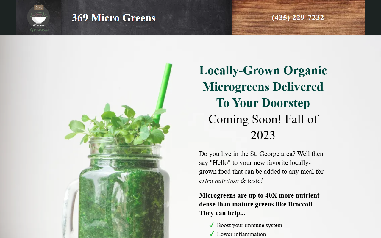 369microgreens.com screenshot