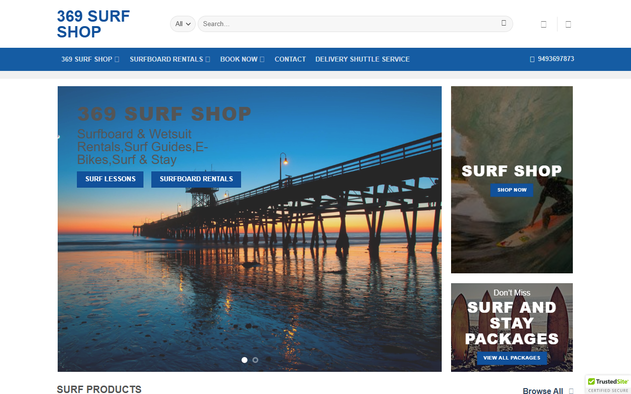 369surfshop.com screenshot