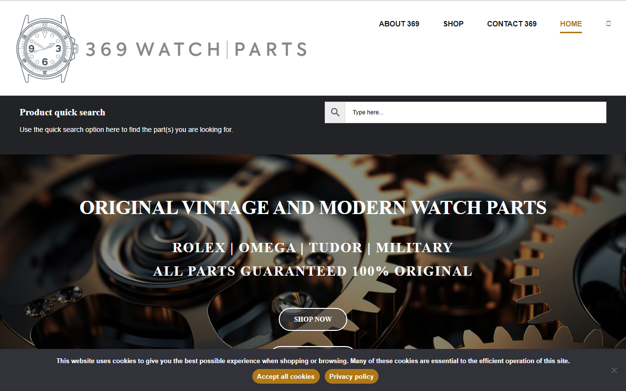 369watchparts.com screenshot