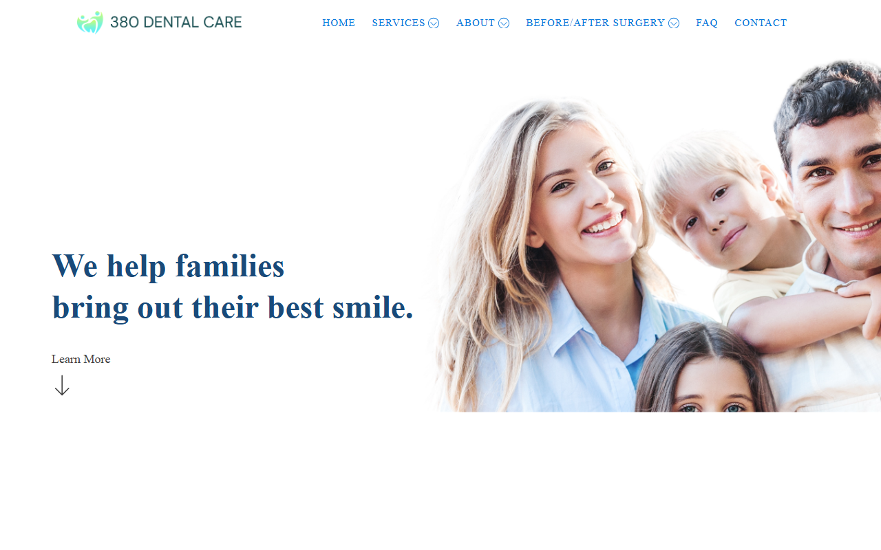 380dentalcare.com screenshot