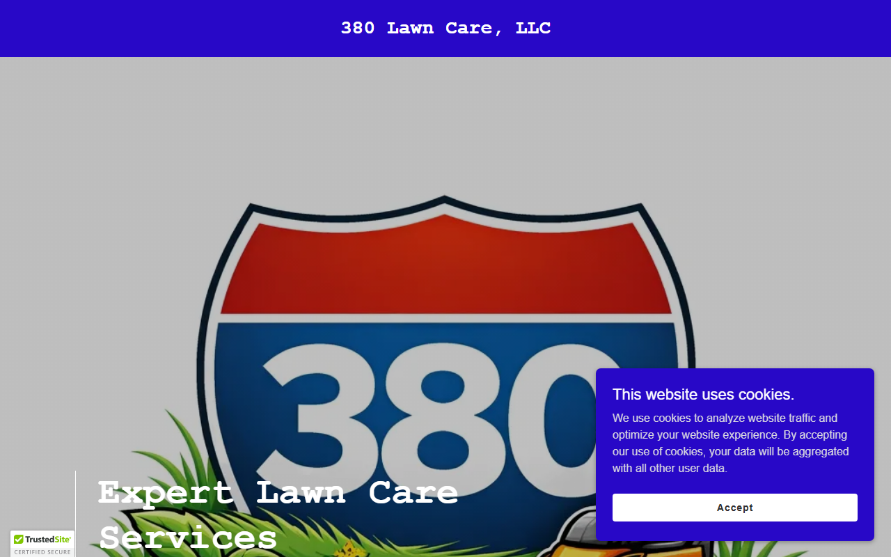 380lawncare.com screenshot
