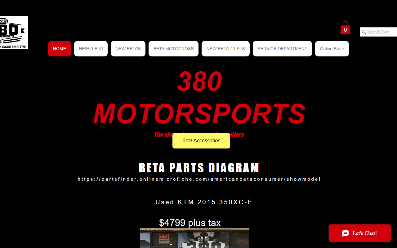 380motorsports.com screenshot