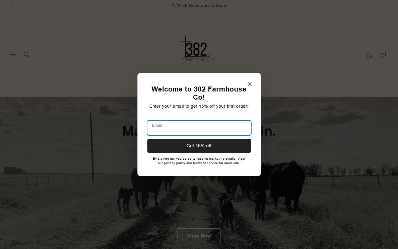 382farmhouseco.com screenshot