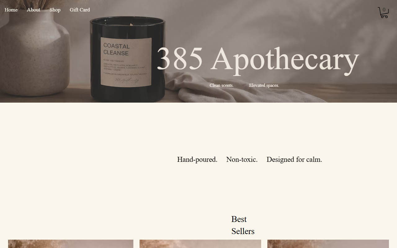 385apothecaryllc.com screenshot