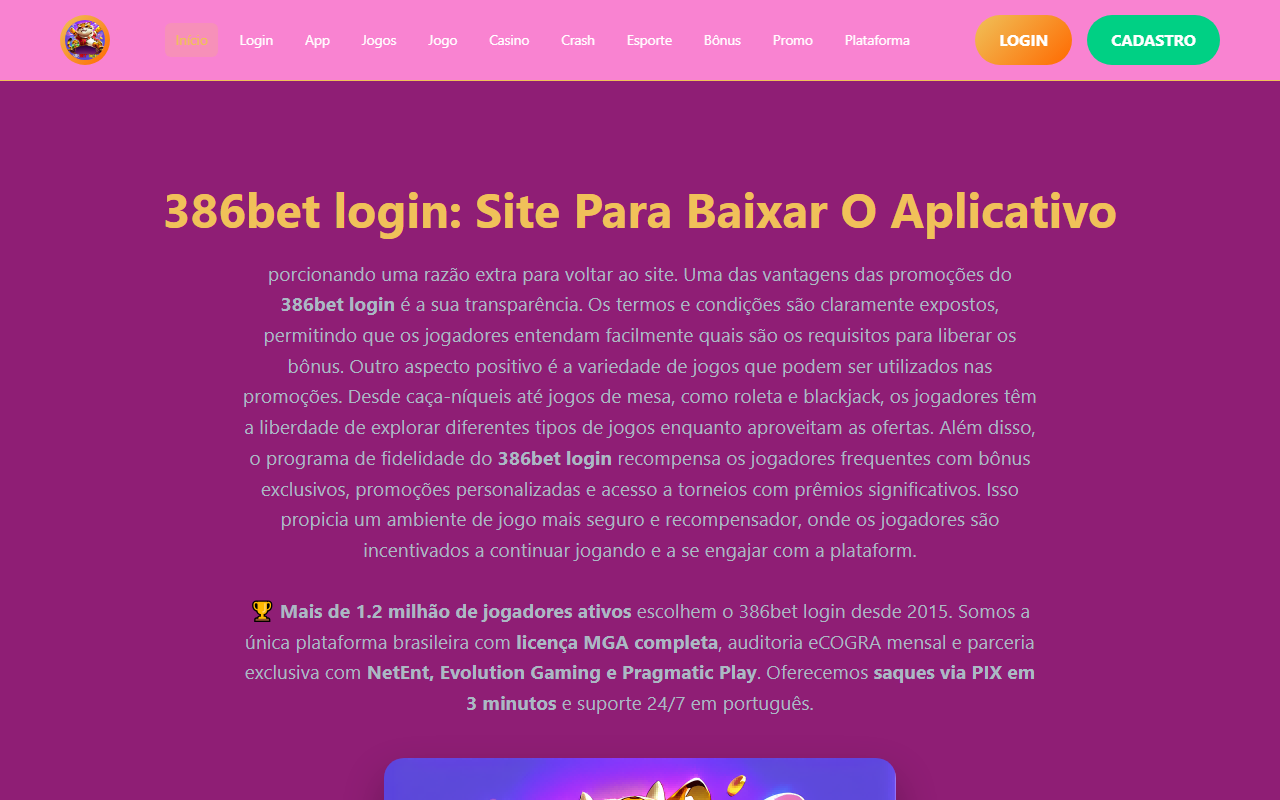 386betlogin.com screenshot