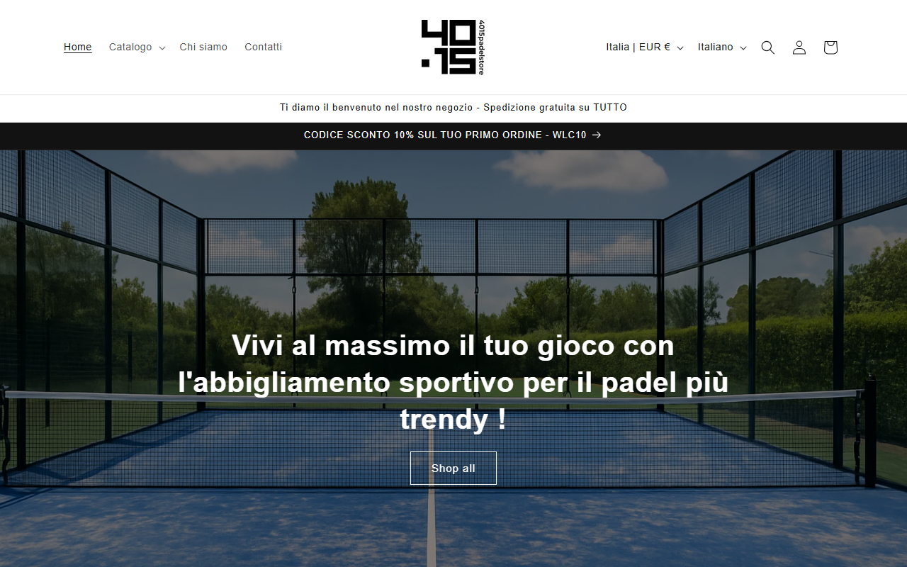 4015padelstore.com screenshot