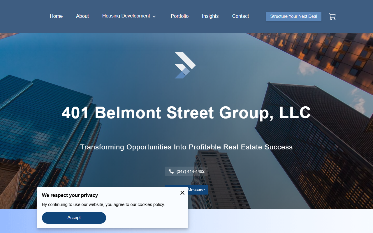 401belmont.com screenshot