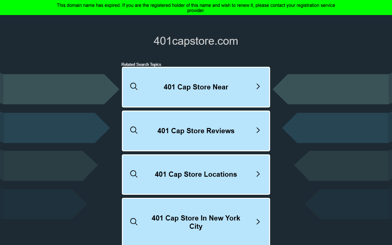 401capstore.com screenshot
