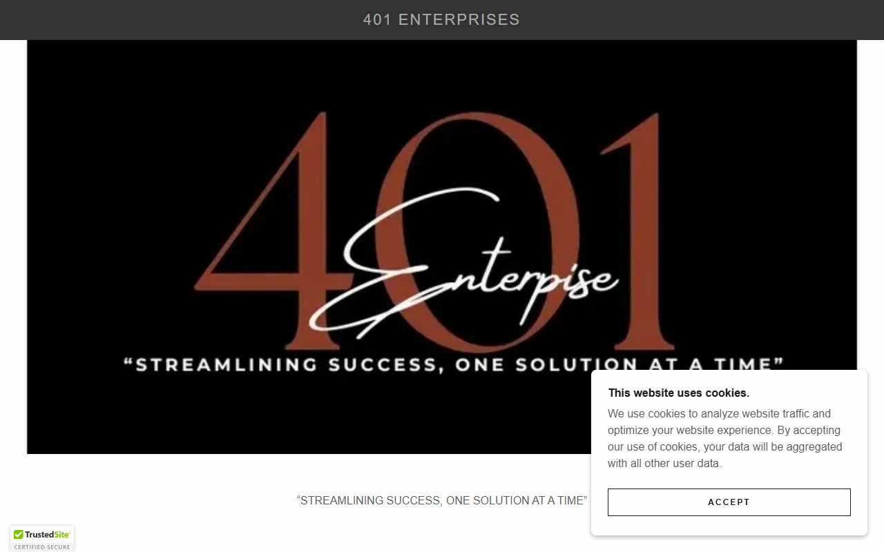 401enterprises.com screenshot