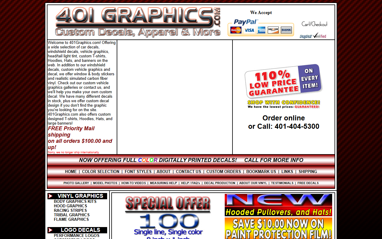 401graphics.com screenshot