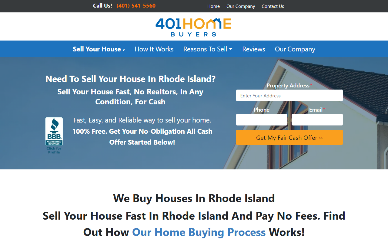 401homebuyers.com screenshot