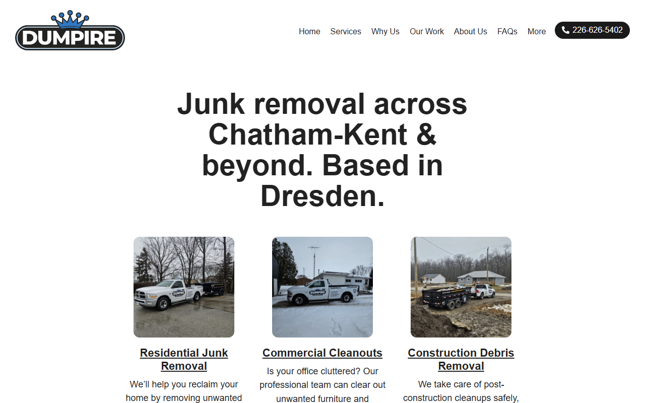 401junkremoval.com screenshot