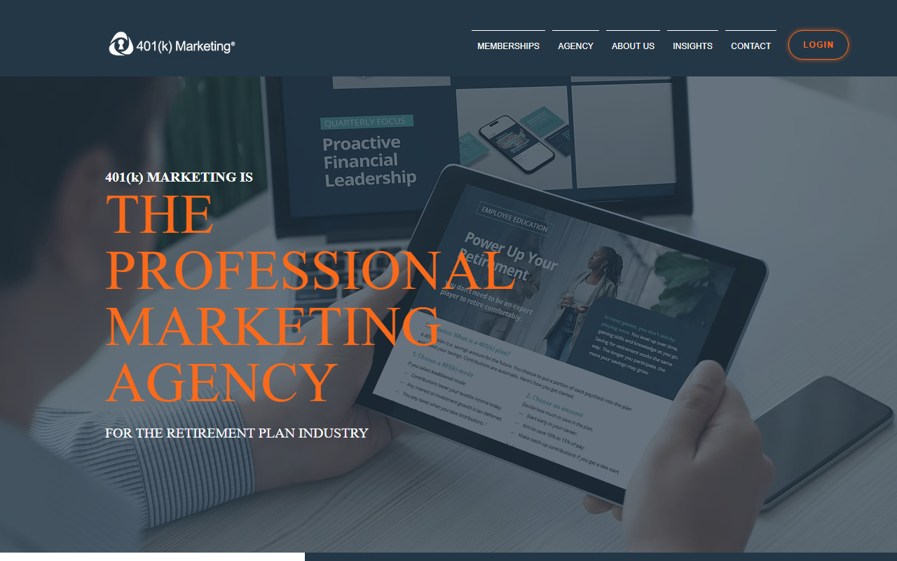 401k-marketing.com screenshot