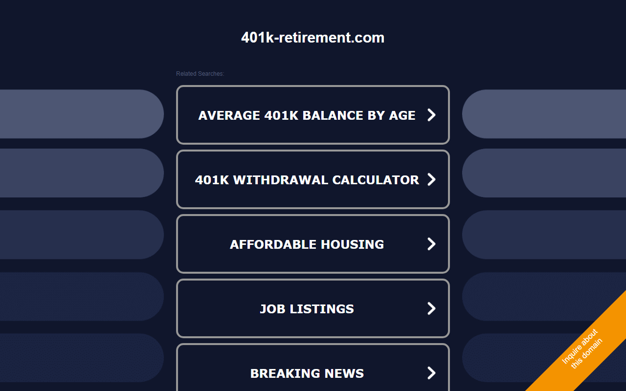401k-retirement.com screenshot