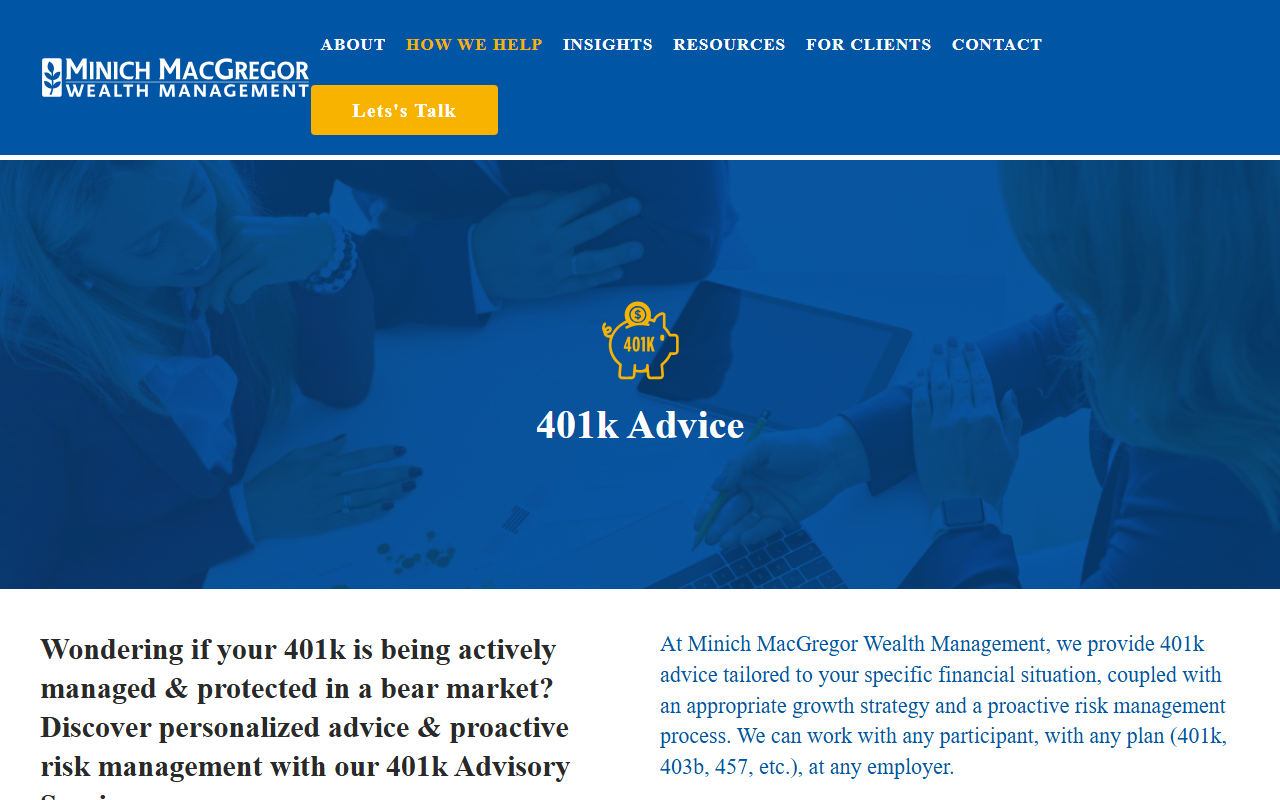 401kadvicecenter.com screenshot