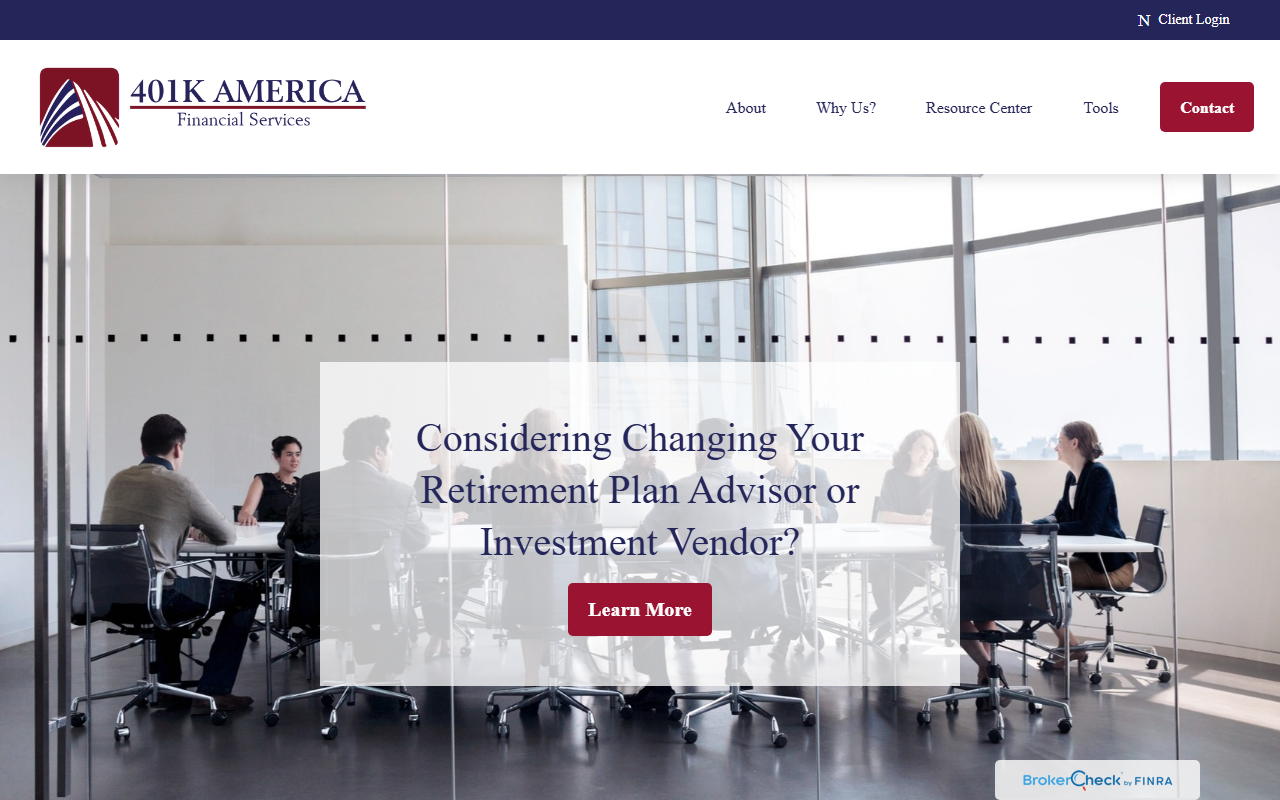 401kamericafs.com screenshot