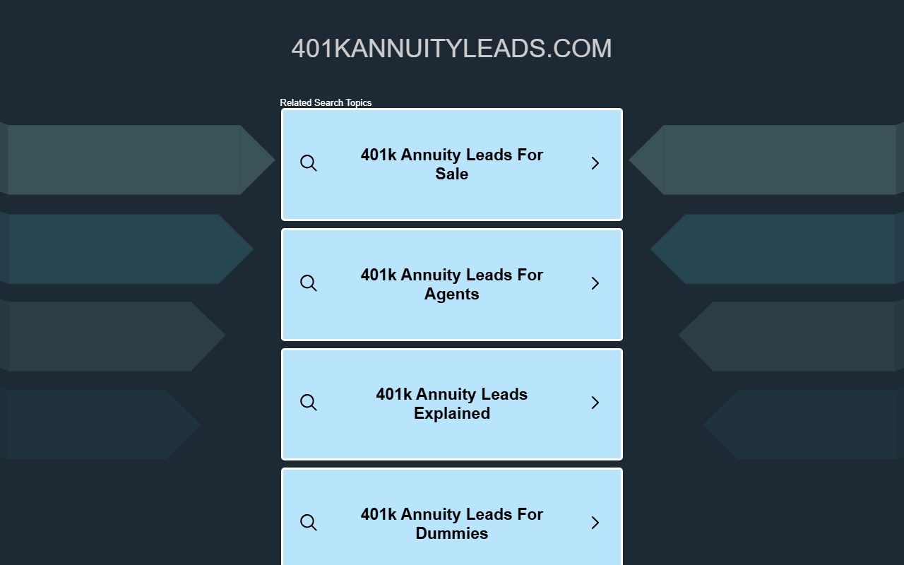 401kannuityleads.com screenshot