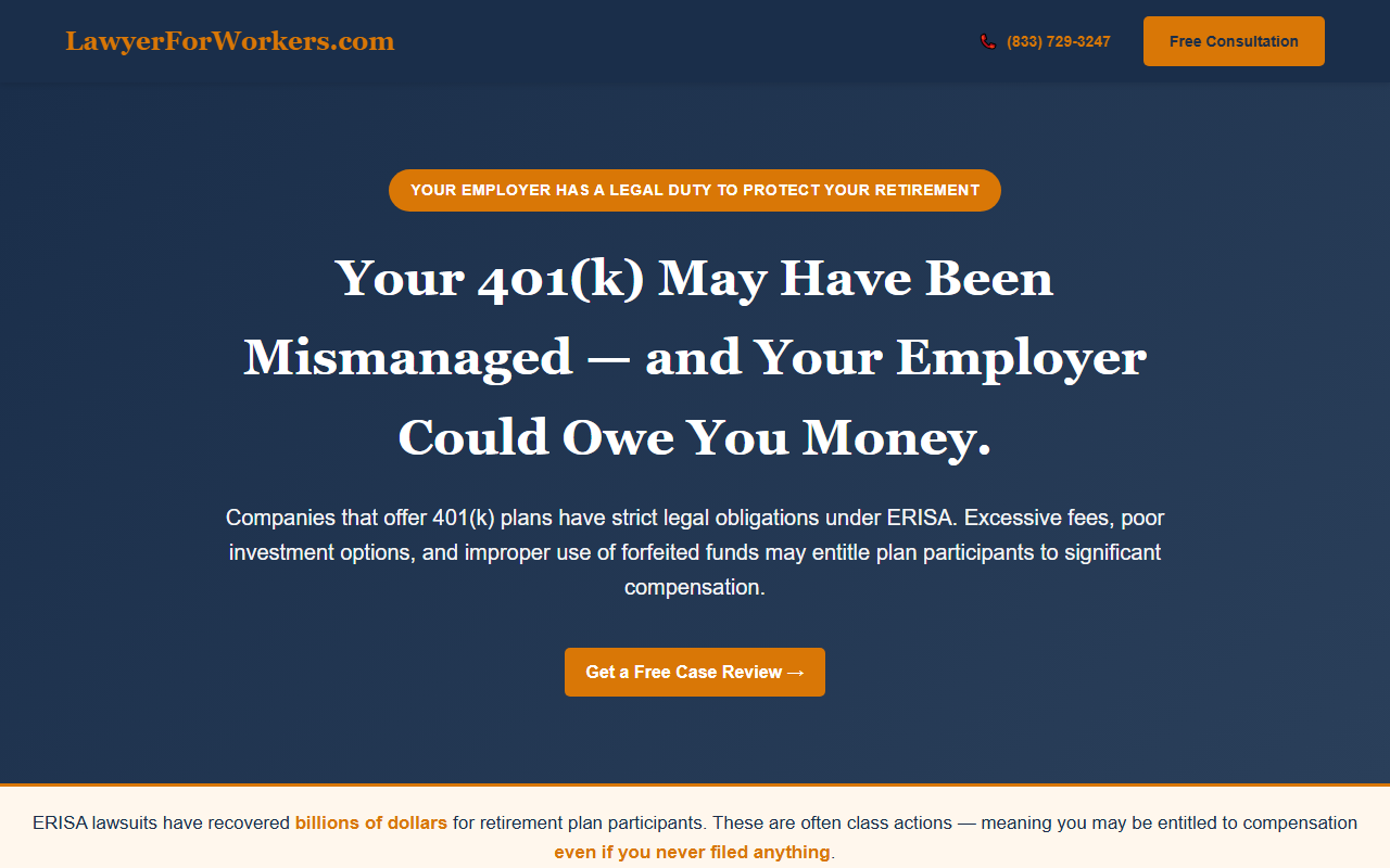 401karbitrations.com screenshot