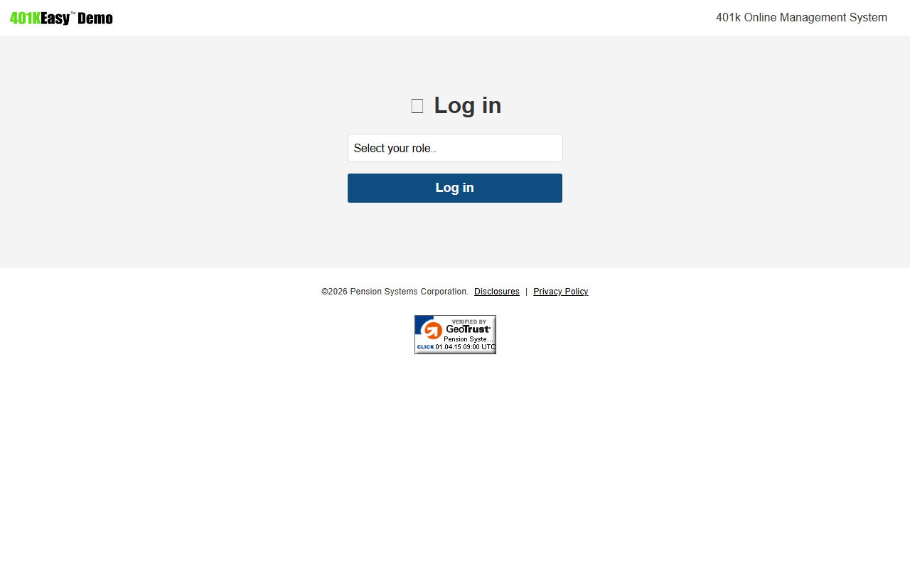 401keasy-demo.com screenshot