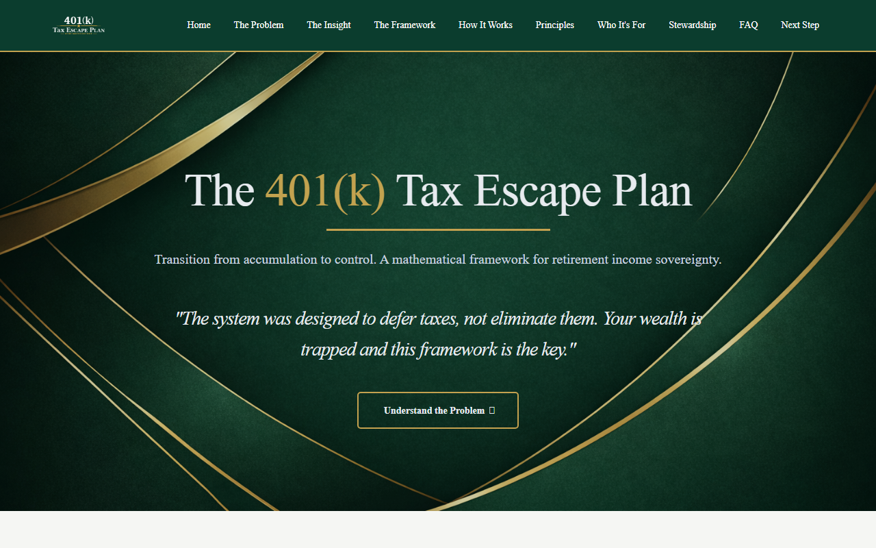 401kescapeplan.com screenshot