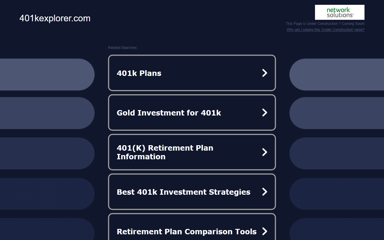 401kexplorer.com screenshot