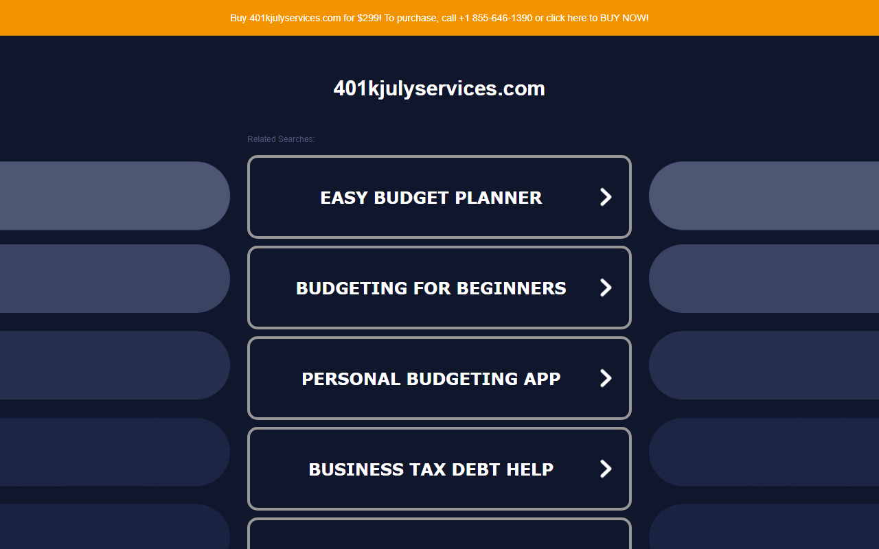 401kjulyservices.com screenshot