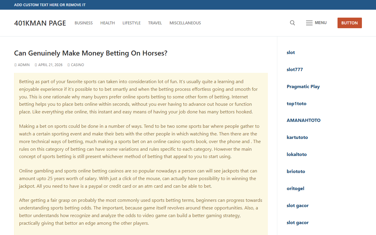 401kmanpage.com screenshot