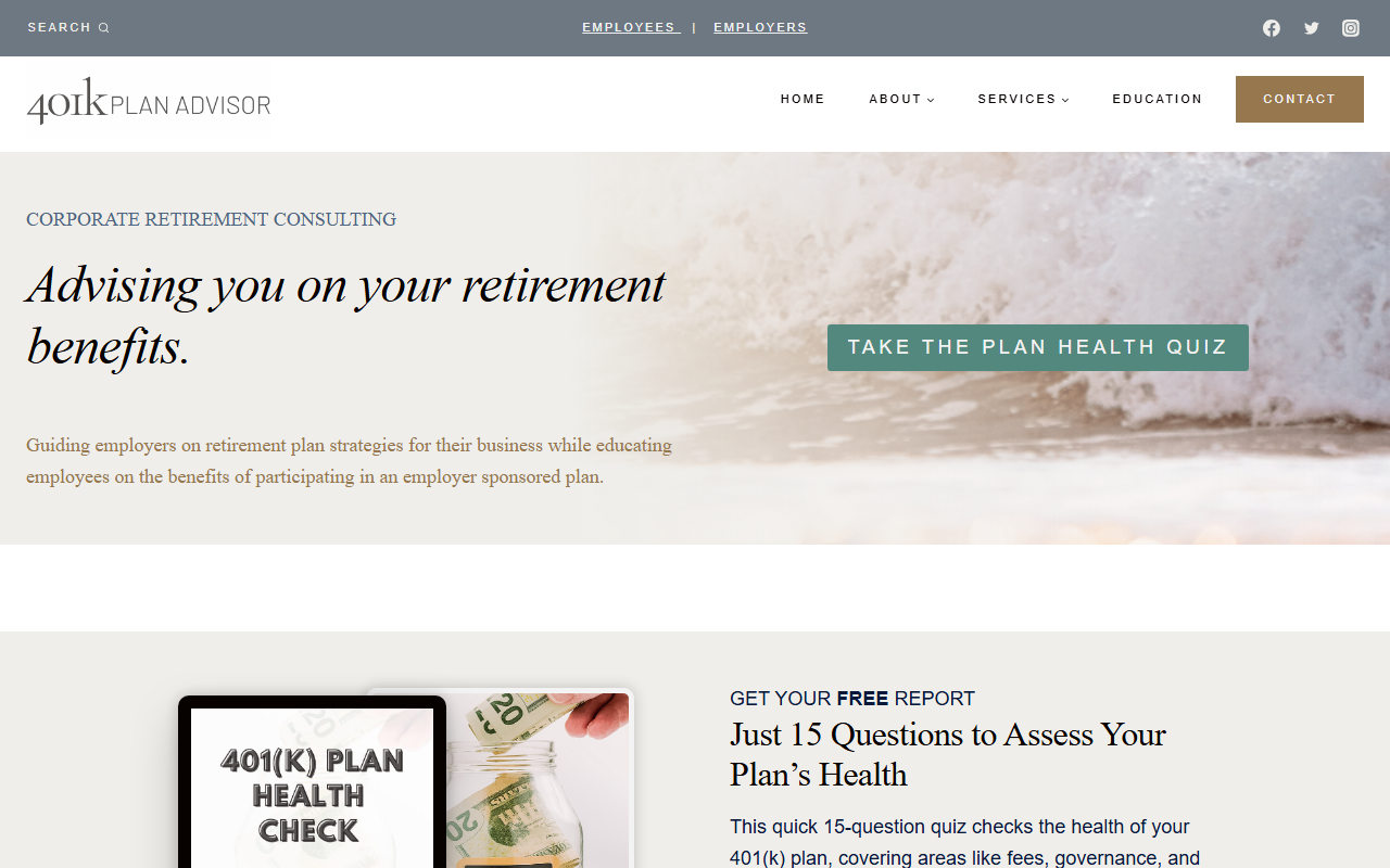 401kplanadvising.com screenshot