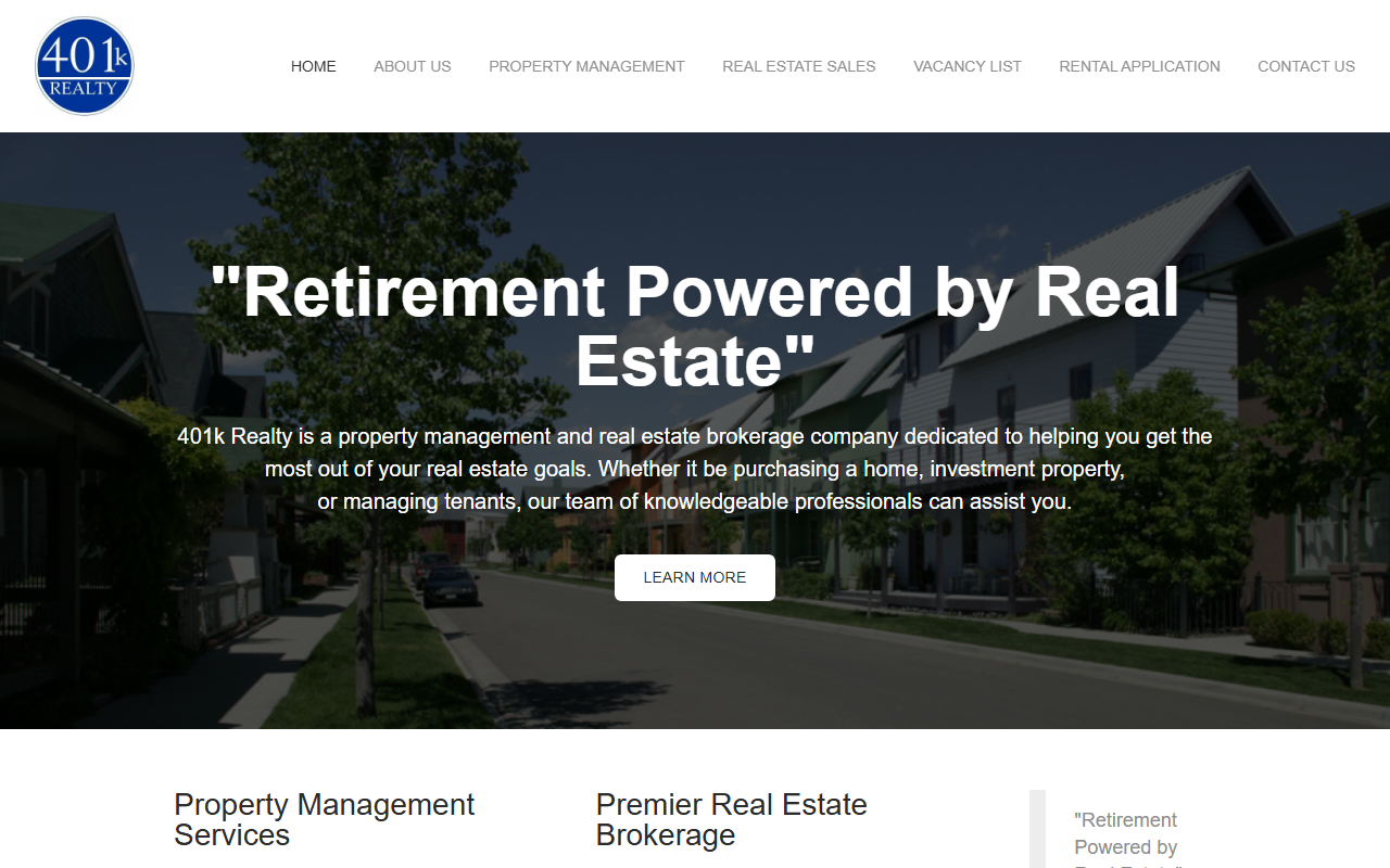 401krealty.com screenshot