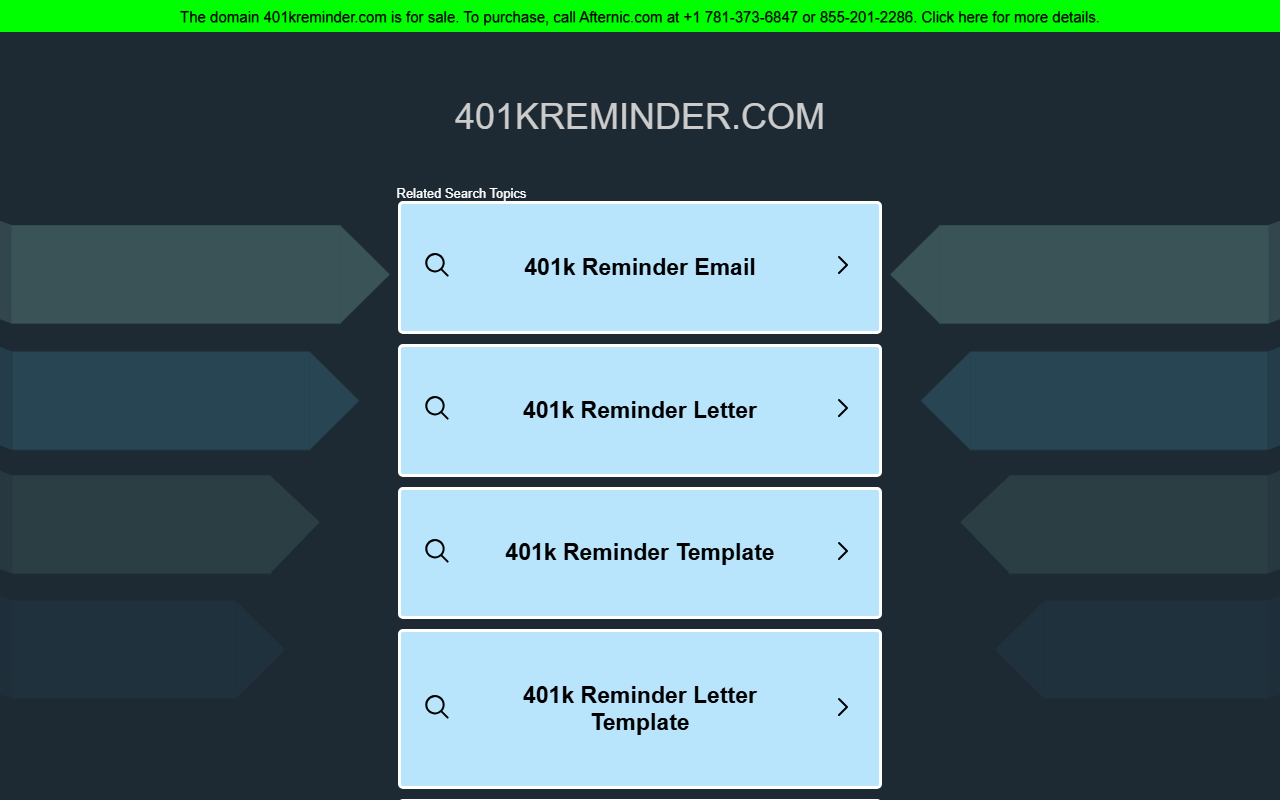 401kreminder.com screenshot