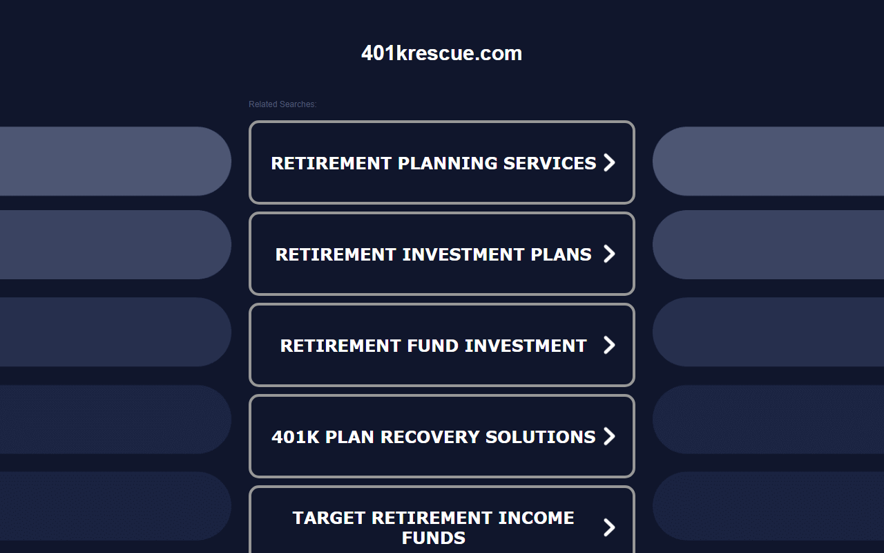 401krescue.com screenshot