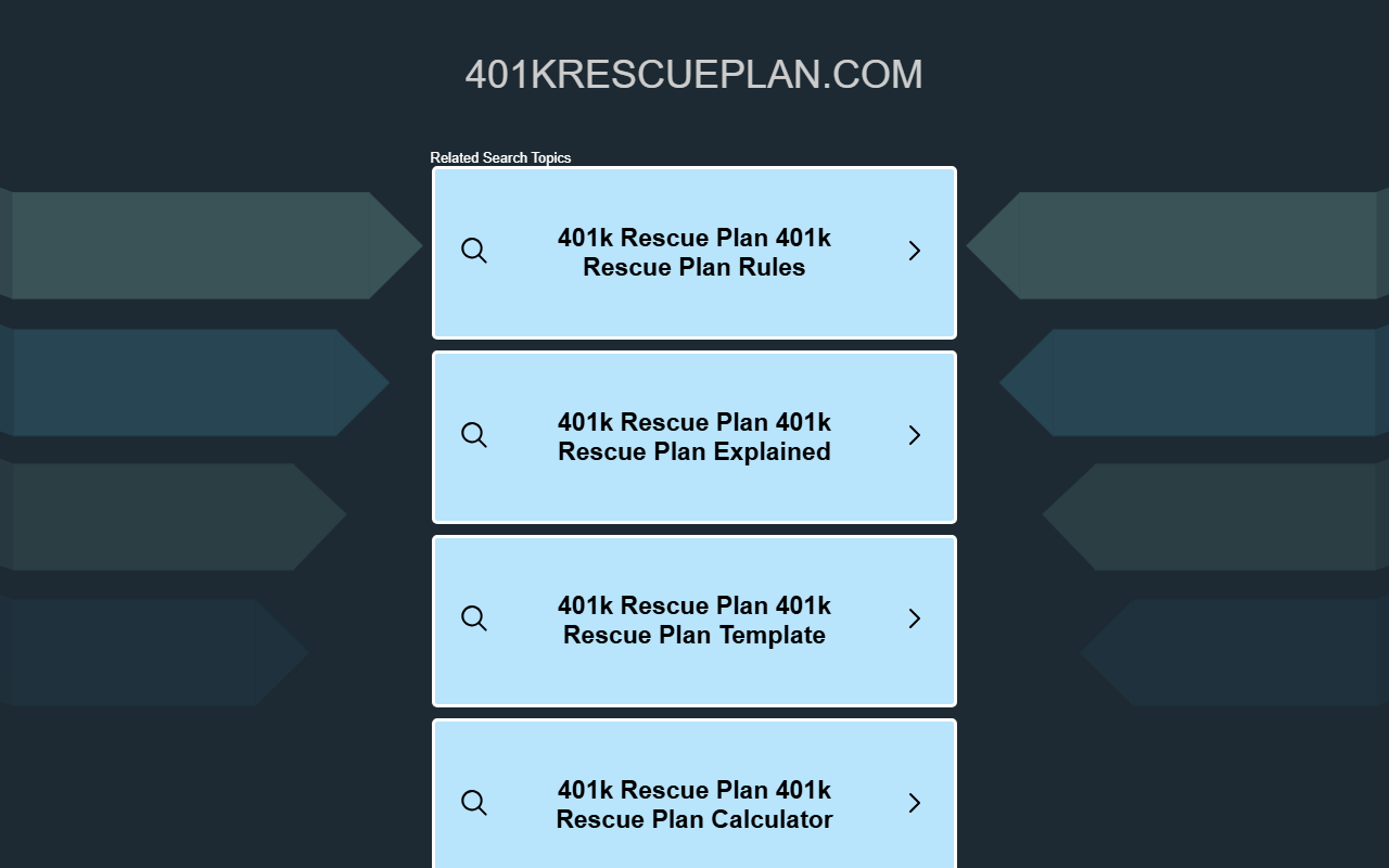 401krescueplan.com screenshot