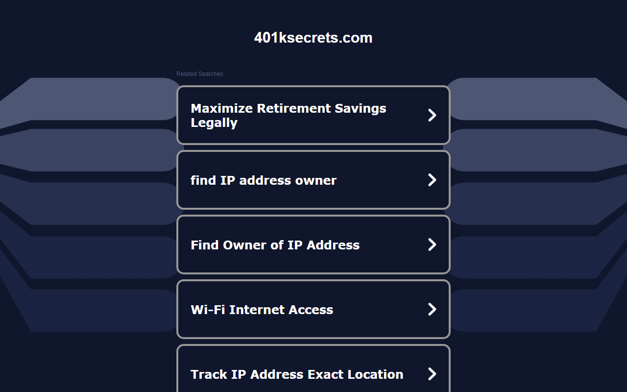 401ksecrets.com screenshot