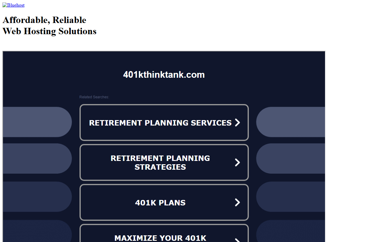 401kthinktank.com screenshot