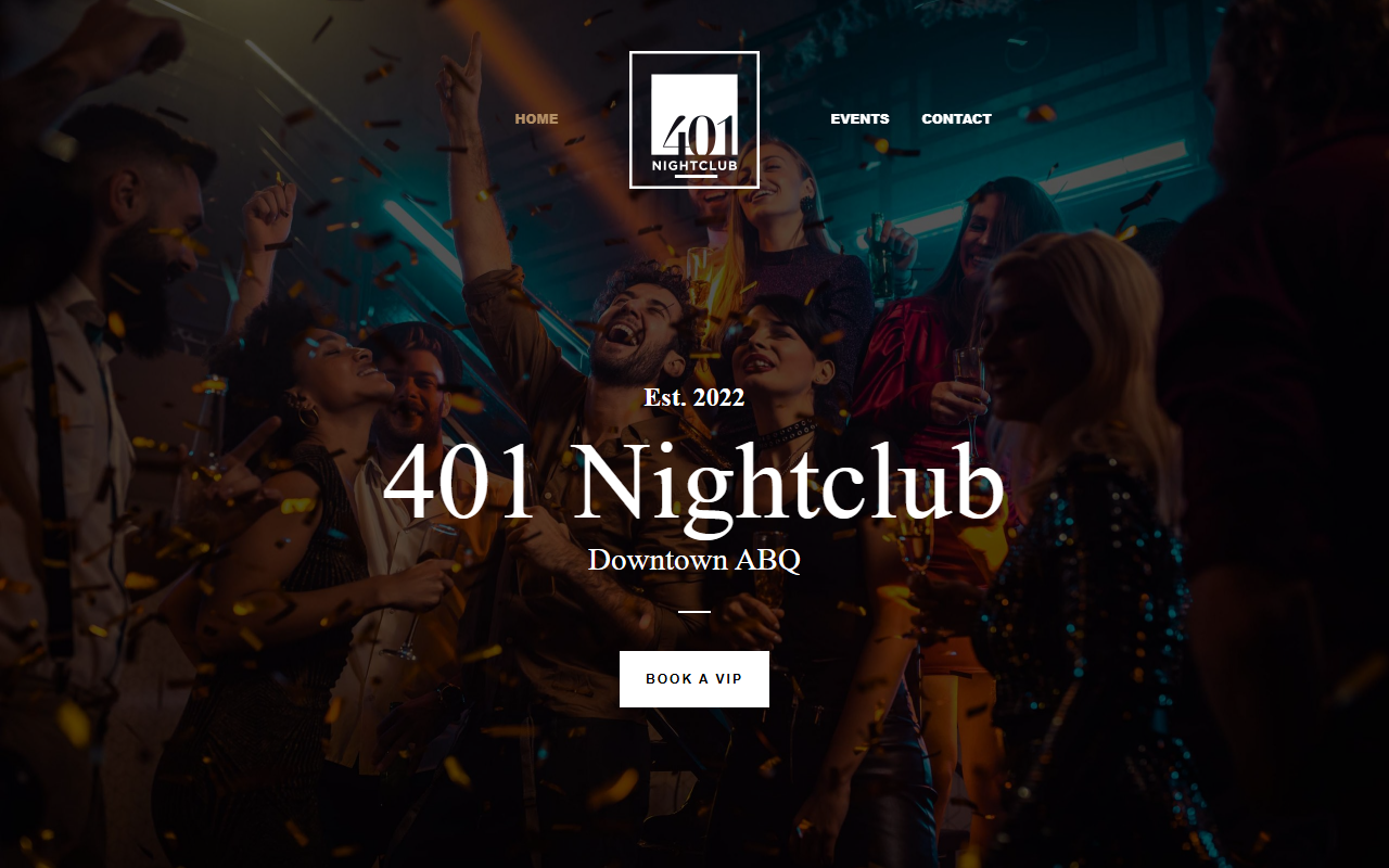401nightclub.com screenshot