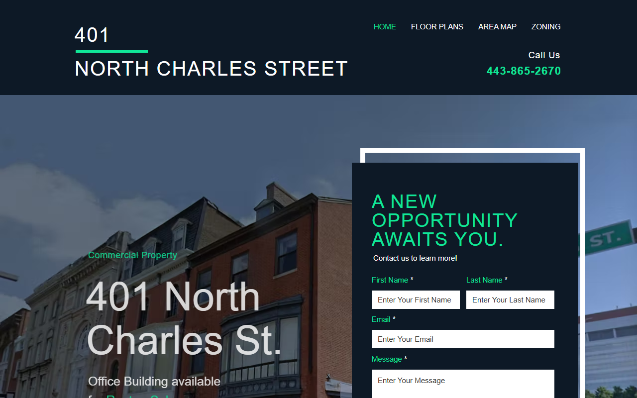 401northcharles.com screenshot