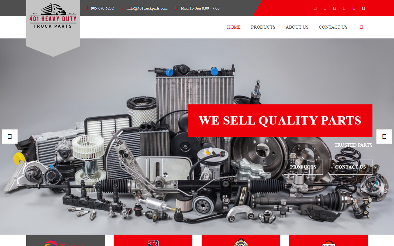 401truckparts.com screenshot